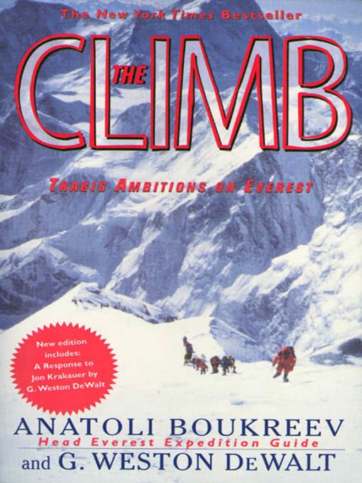 Title details for The Climb by Anatoli Boukreev - Wait list